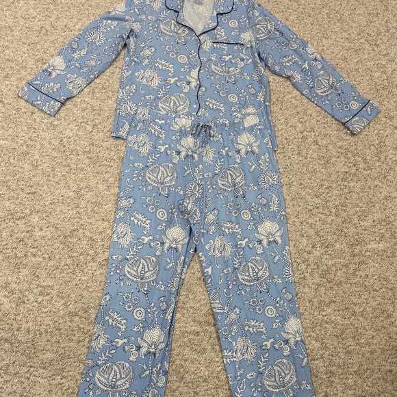 Roller Rabbit X Target Limited Edition Blue Floral Women's Two-Piece Pajama Set